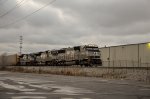 NS SD60E Locomotive leading a train